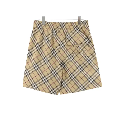 BUR Archive Check Knight Motif Shorts in Yellow - 378 - bbr0000378 - Image 2