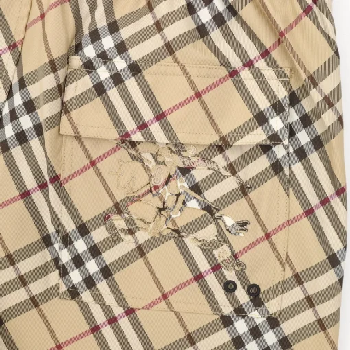BUR Archive Check Knight Motif Shorts in Yellow - 378 - bbr0000378 - Image 10