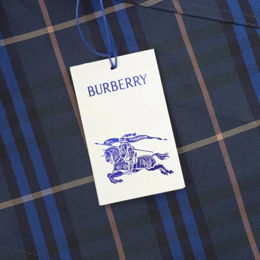 BUR Archive Check Knight Motif Shorts in Navy - 379 - bbr0000379 - Image 11