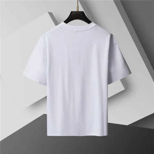 BUR Check Label T-Shirt in White - 384 - bbr0000384 - Image 3