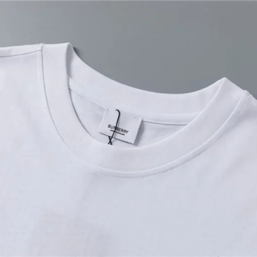 BUR Check Label T-Shirt in White - 384 - bbr0000384 - Image 6