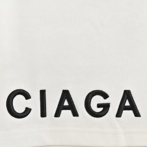 BLCG Split Logo Fleece Shorts in White - 596 - blcg0000596 - Image 6