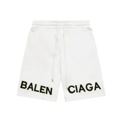 BLCG Split Logo Fleece Shorts in White - 596 - blcg0000596