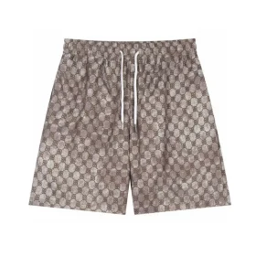 BLCG Monogram Drawstring Shorts in Brown - 615 - blcg0000615