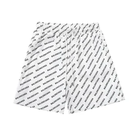 BLCG Allover Logo-Jacquard Shorts in White - 616 - blcg0000616
