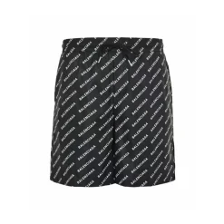 BLCG Allover Logo-Jacquard Shorts in Black - 617 - blcg0000617