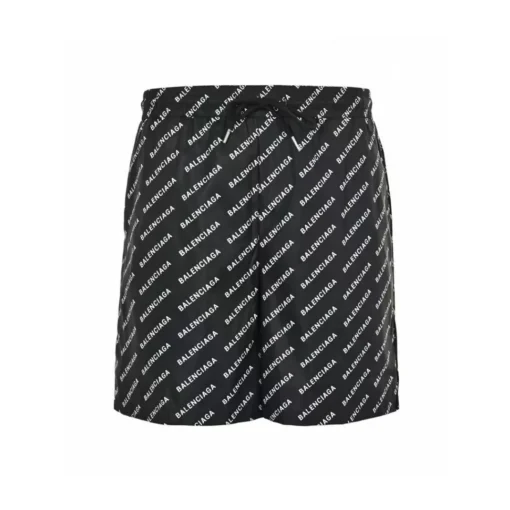 BLCG Allover Logo-Jacquard Shorts in Black - 617 - blcg0000617