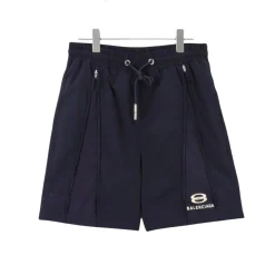 BLCG Zip Detail Drawstring Shorts in Navy - 625 - blcg0000625