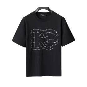 D&G Logo DG Print T-shirt in Black - 108 - dng0000108