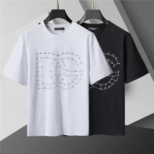 D&G Logo DG Print T-shirt in White - 109 - dng0000109 - Image 4