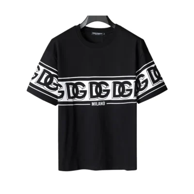 D&G Logo Milano T-shirt in Black - 110 - dng0000110 - M