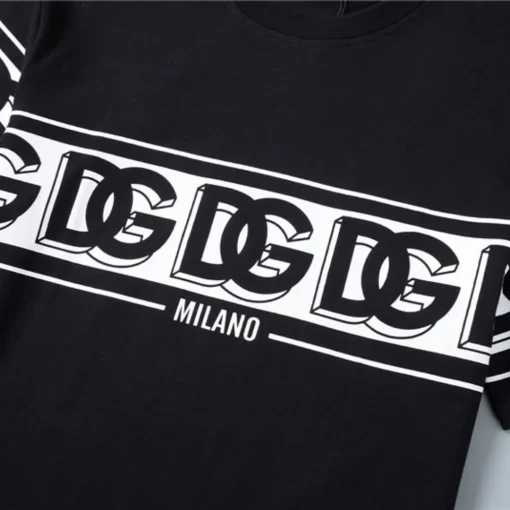 D&G Logo Milano T-shirt in Black - 110 - dng0000110 - Image 7