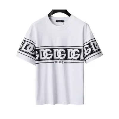 D&G Logo DG Print T-shirt in White - 111 - dng0000111 - M