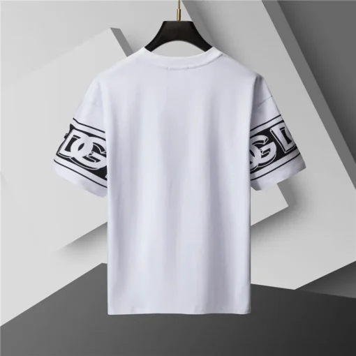 D&G Logo DG Print T-shirt in White - 111 - dng0000111 - Image 3