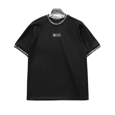D&G Logo Print T-shirt in Black - 112 - dng0000112 - M