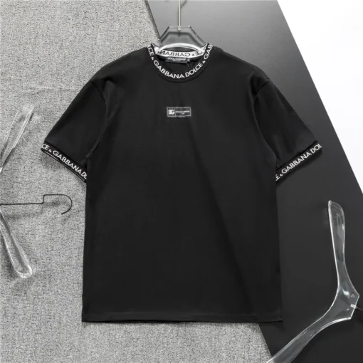 D&G Logo Print T-shirt in Black - 112 - dng0000112 - Image 2
