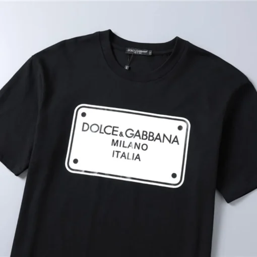 D&G Logo Print T-shirt in Black - 113 - dng0000113 - Image 5