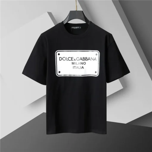 D&G Logo Print T-shirt in Black - 113 - dng0000113 - Image 2