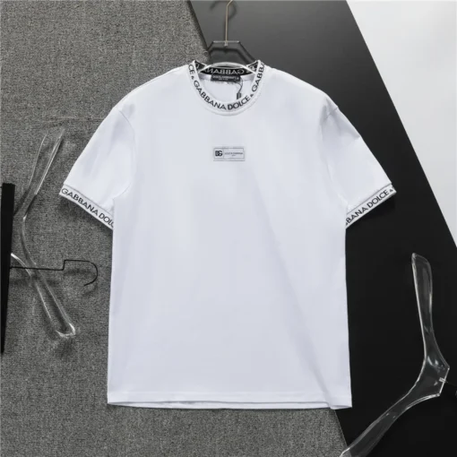 D&G Logo Print T-shirt in White - 114 - dng0000114 - Image 2