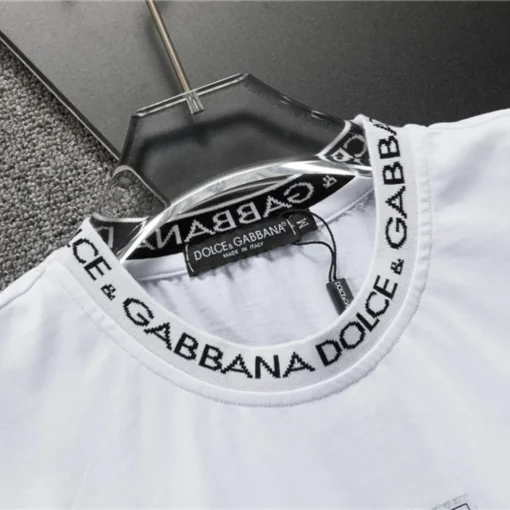 D&G Logo Print T-shirt in White - 114 - dng0000114 - Image 7