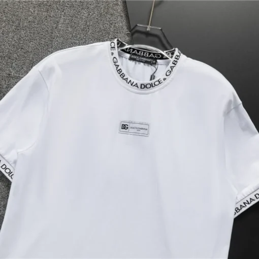 D&G Logo Print T-shirt in White - 114 - dng0000114 - Image 4