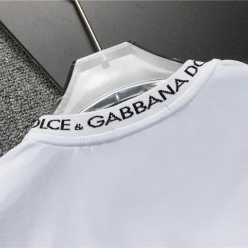 D&G Logo Print T-shirt in White - 114 - dng0000114 - Image 8