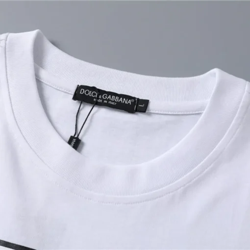 D&G Logo Print T-shirt in White - 115 - dng0000115 - Image 8
