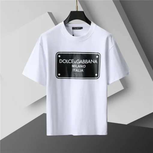 D&G Logo Print T-shirt in White - 115 - dng0000115 - Image 2