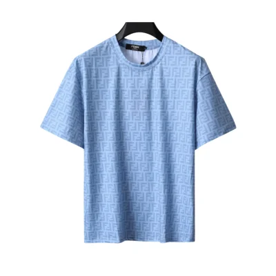 FD Diagonal FF Logo T Shirt in Blue - 77 - fd0000077 - M