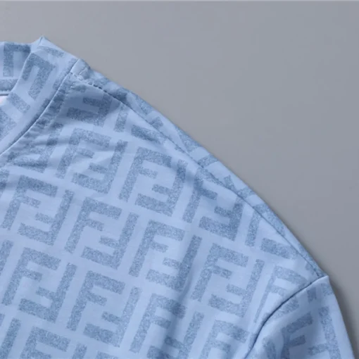 FD Diagonal FF Logo T Shirt in Blue - 77 - fd0000077 - Image 8