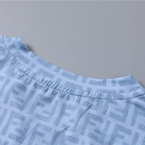 FD Diagonal FF Logo T Shirt in Blue - 77 - fd0000077 - Image 7