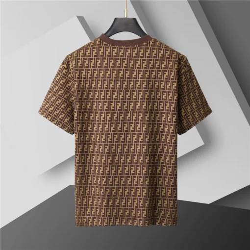 FD Diagonal FF Logo T Shirt in Brown - 78 - fd0000078 - Image 4