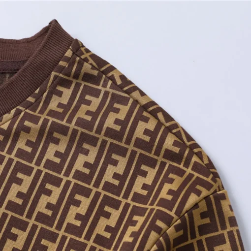 FD Diagonal FF Logo T Shirt in Brown - 78 - fd0000078 - Image 8