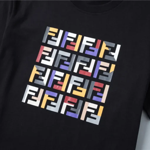 FD Logo Print T-shirt in Black - 80 - fd0000080 - Image 7