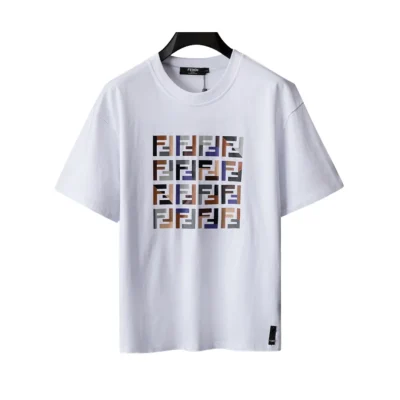 FD Logo Print T-shirt in White - 81 - fd0000081 - M