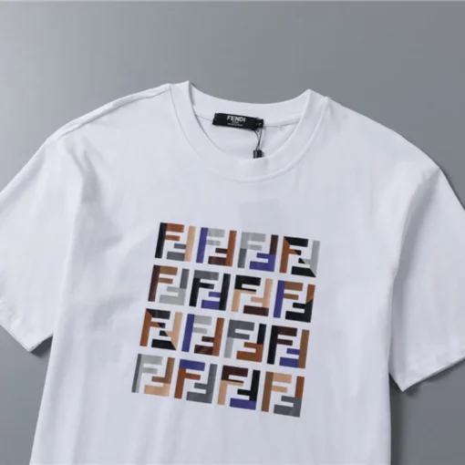 FD Logo Print T-shirt in White - 81 - fd0000081 - Image 5