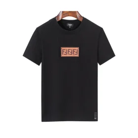 FD Logo Patch Crewneck T-Shirt in Black - 86 - fd0000086