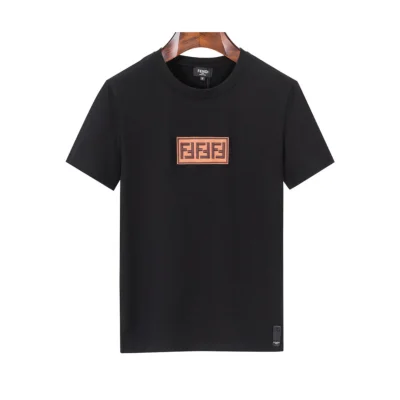 FD Logo Patch Crewneck T-Shirt in Black - 86 - fd0000086 - M