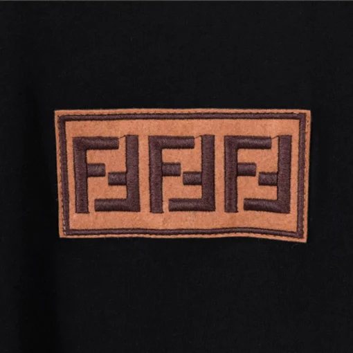 FD Logo Patch Crewneck T-Shirt in Black - 86 - fd0000086 - Image 3