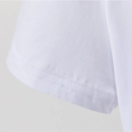 FD Logo Patch Crewneck T-Shirt in White - 87 - fd0000087 - Image 7