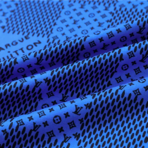 LOV Damier Monogram T-Shirt in Blue - lov0000766 - Image 12