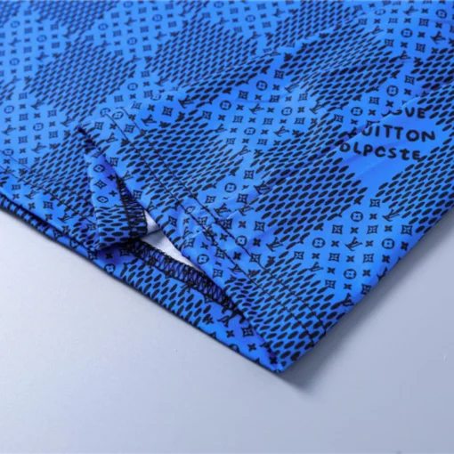 LOV Damier Monogram T-Shirt in Blue - lov0000766 - Image 10