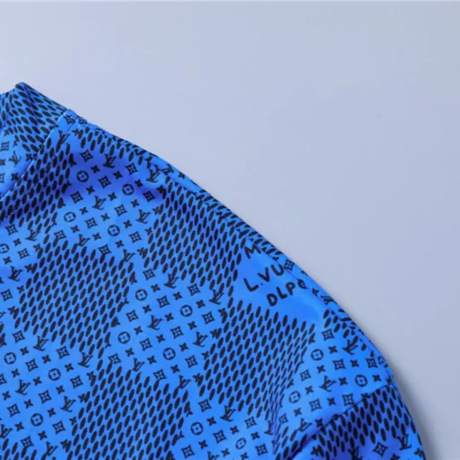 LOV Damier Monogram T-Shirt in Blue - lov0000766 - Image 9