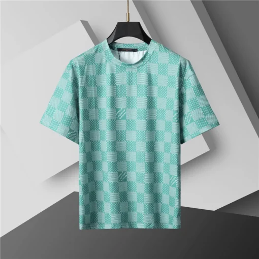 LOV Damier Monogram T-Shirt in Mint Green - lov0000767 - Image 3