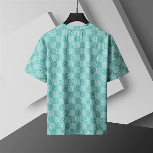 LOV Damier Monogram T-Shirt in Mint Green - lov0000767 - Image 4