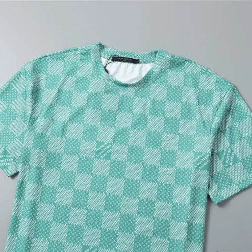 LOV Damier Monogram T-Shirt in Mint Green - lov0000767 - Image 5