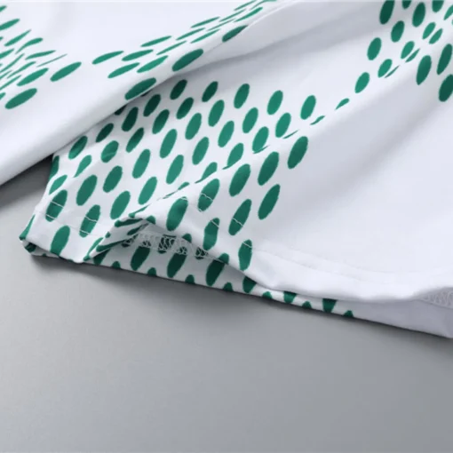 LOV Jacquard Damier T-Shirt in White Green - lov0000774 - Image 7