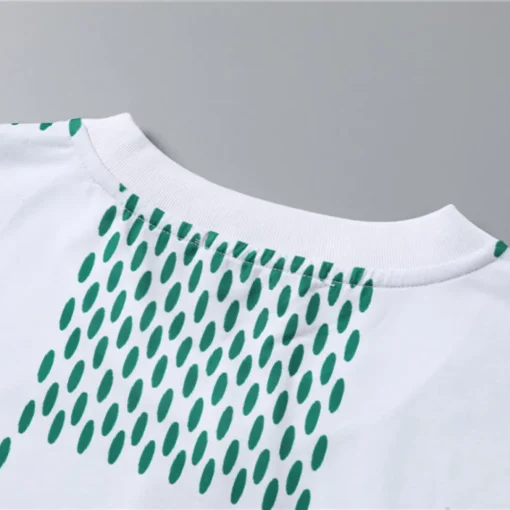 LOV Jacquard Damier T-Shirt in White Green - lov0000774 - Image 10