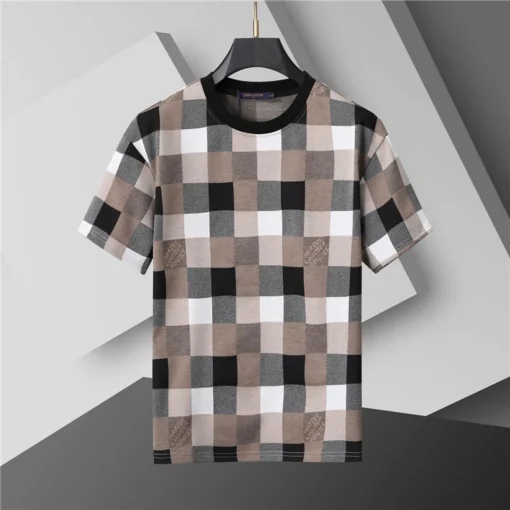 LOV Jacquard Damier Vintage T-Shirt - lov0000775 - Image 2