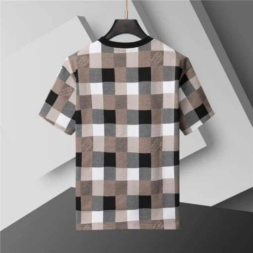 LOV Jacquard Damier Vintage T-Shirt - lov0000775 - Image 3